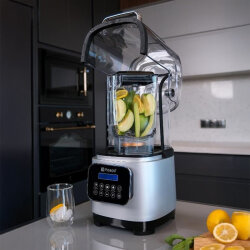 Vosco VHS-212C Pro Silent Gürültü Önleyici Kapaklı Dijital Bar Blender, 2 L, 2200 W, Gri - 3