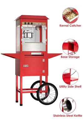 Vosco VJY-826 Otomatik Arabalı Patlamış Mısır Makinesi, 300 gr Hazne Kapasitesi - 3