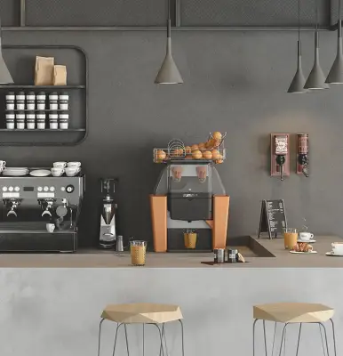 Zummo Z06 Nature Otomatik Narenciye Portakal Sıkma Makinesi, (GRAFİT - KAHVERENGİ - TURUNCU - BEJ - INOX) - 3
